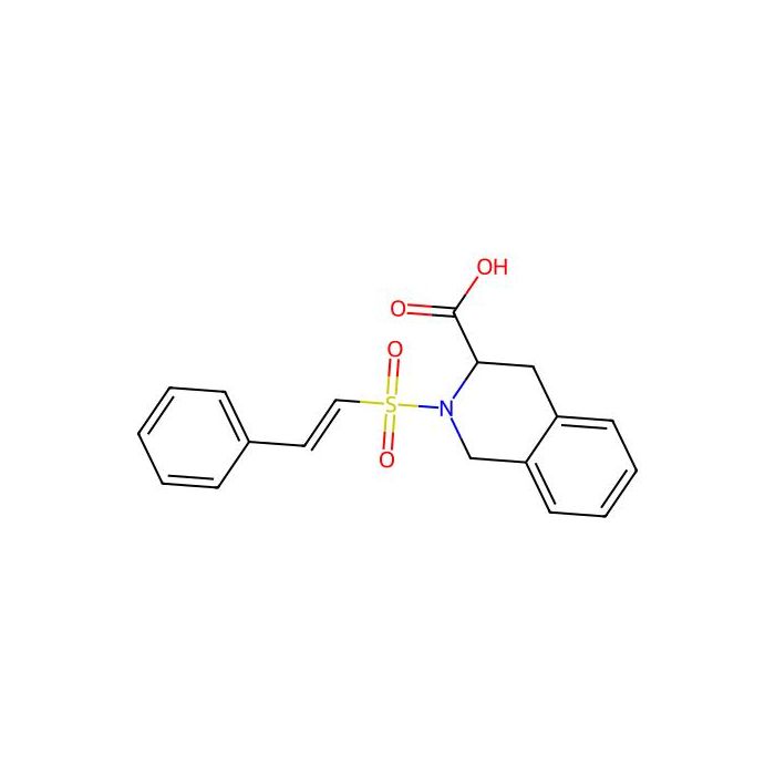 2-[(E)-2-phenylethenyl]sulfonyl-3,4-dihydro-1H-isoquinoline-3-carboxylic acid - ≥95% CAS No(1097205-19-0) by Aladdin Scientific