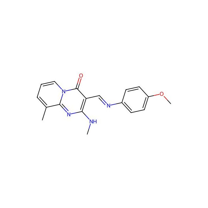(E)-3-(((4-methoxyphenyl)imino)methyl)-9-methyl-2-(methylamino)-4H-pyrido[1,2-a]pyrimidin-4-one -  CAS No(342596-97-8) by Aladdin Scientific