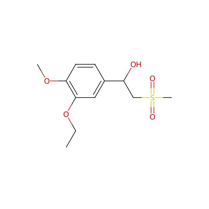 1-(3-Ethoxy-4-methoxyphenyl)-2-(methylsulfonyl)ethanol - analytical standard, ≥95% CAS No(2055542-18-0) by Aladdin Scientific