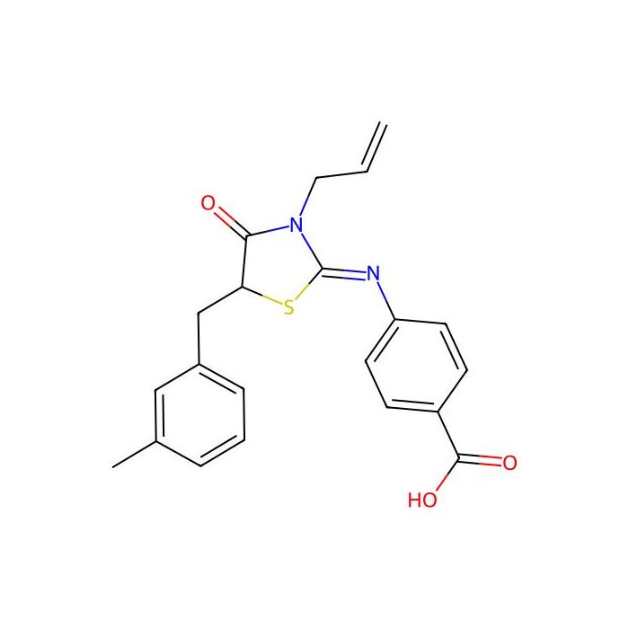 (E)-4-((3-allyl-5-(3-methylbenzyl)-4-oxothiazolidin-2-ylidene)amino)benzoic acid -  CAS No(303792-16-7) by Aladdin Scientific