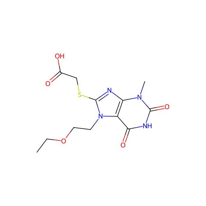 2-((7-(2-ethoxyethyl)-3-methyl-2,6-dioxo-2,3,6,7-tetrahydro-1H-purin-8-yl)thio)acetic acid -  CAS No(442865-12-5) by Aladdin Scientific