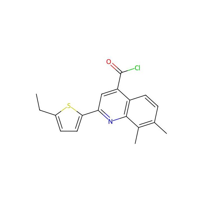 2-(5-Ethyl-2-thienyl)-7,8-dimethylquinoline-4-carbonyl chloride - ≥97% CAS No(1160261-43-7) by Aladdin Scientific