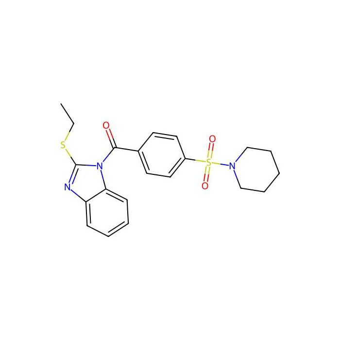 (2-(ethylthio)-1H-benzo[d]imidazol-1-yl)(4-(piperidin-1-ylsulfonyl)phenyl)methanone -  CAS No(496777-81-2) by Aladdin Scientific