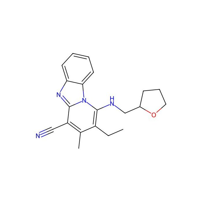 2-Ethyl-3-methyl-1-(oxolan-2-ylmethylamino)pyrido[1,2-a]benzimidazole-4-carbonitrile -  CAS No(612522-72-2) by Aladdin Scientific