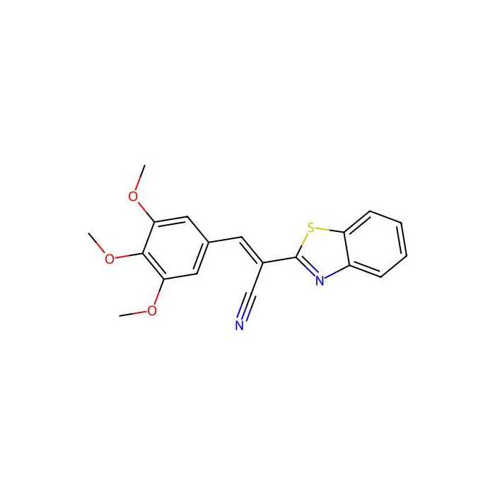 (2E)-2-(1,3-benzothiazol-2-yl)-3-(3,4,5-trimethoxyphenyl)prop-2-enenitrile -  CAS No(1363533-17-8) by Aladdin Scientific