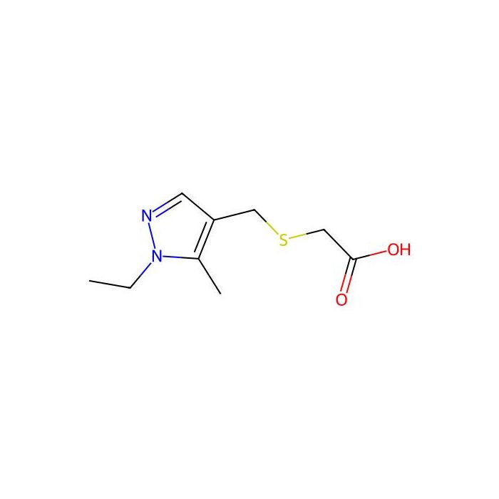 2-(((1-Ethyl-5-methyl-1H-pyrazol-4-yl)methyl)thio)acetic acid - ≥97% CAS No(1006483-08-4) by Aladdin Scientific