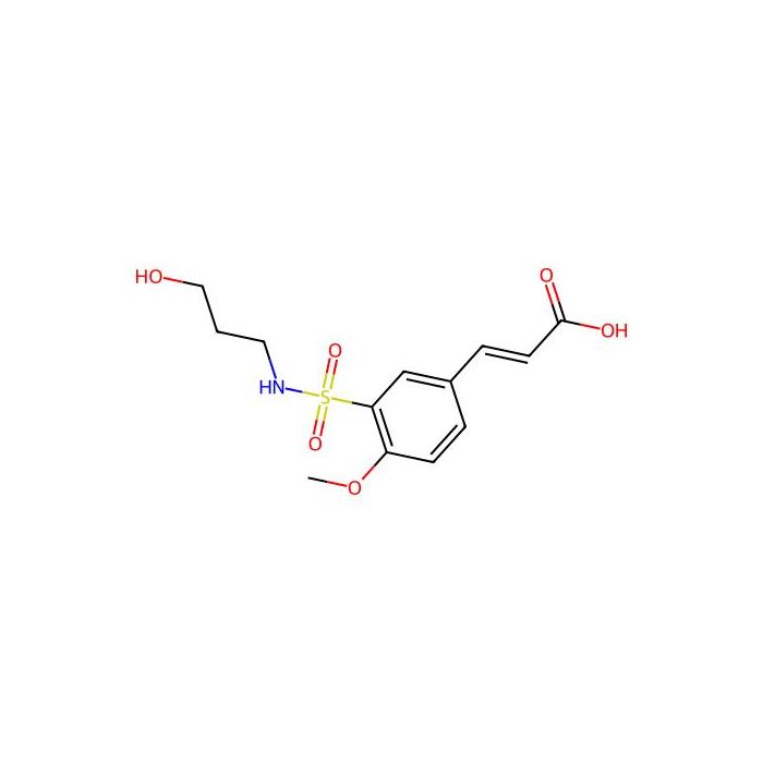 (E)-3-(3-(N-(3-hydroxypropyl)sulfamoyl)-4-methoxyphenyl)acrylic acid - ≥95% CAS No(299954-30-6) by Aladdin Scientific
