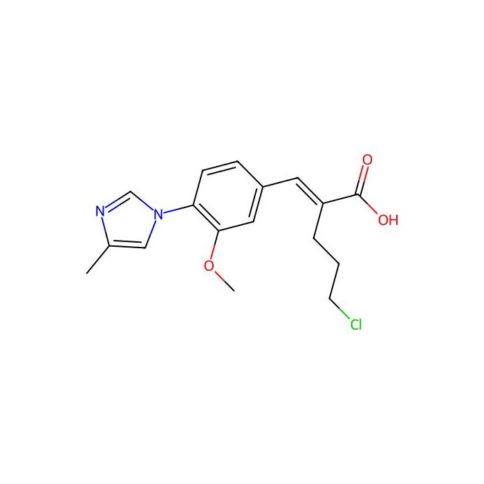 (E)-5-chloro-2-(3-methoxy-4-(4-methyl-1H-imidazol-1-yl)benzylidene)pentanoic acid - ≥95% CAS No(1225232-41-6) by Aladdin Scientific
