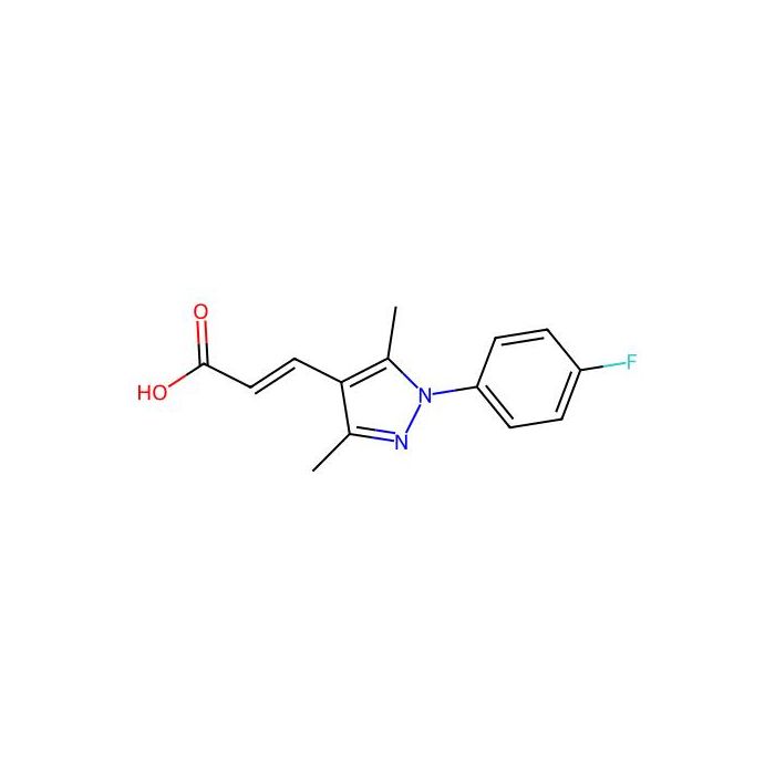 (2E)-3-[1-(4-fluorophenyl)-3,5-dimethyl-1H-pyrazol-4-yl]acrylic acid - ≥95% CAS No(1613051-29-8) by Aladdin Scientific