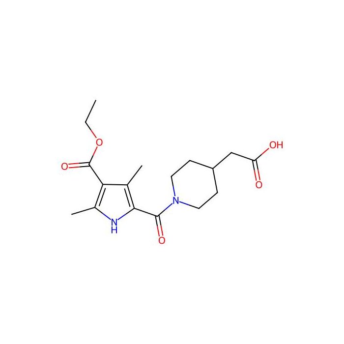 (1-{[4-(ethoxycarbonyl)-3,5-dimethyl-1H-pyrrol-2-yl]carbonyl}piperidin-4-yl)acetic acid - ≥97% CAS No(1142202-84-3) by Aladdin Scientific