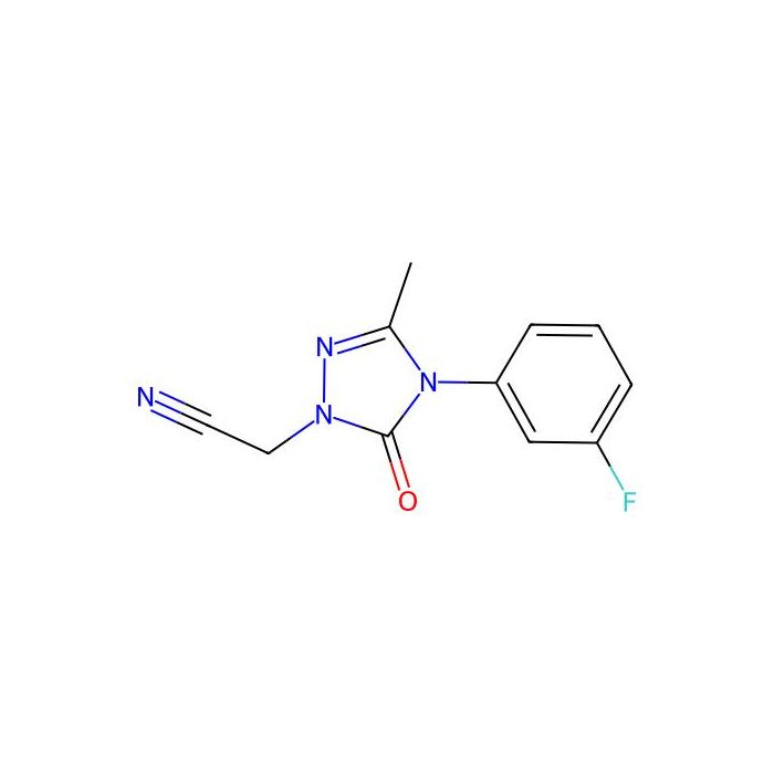 2-[4-(3-fluorophenyl)-3-methyl-5-oxo-4,5-dihydro-1H-1,2,4-triazol-1-yl]acetonitrile - ≥90% CAS No(860786-21-6) by Aladdin Scientific