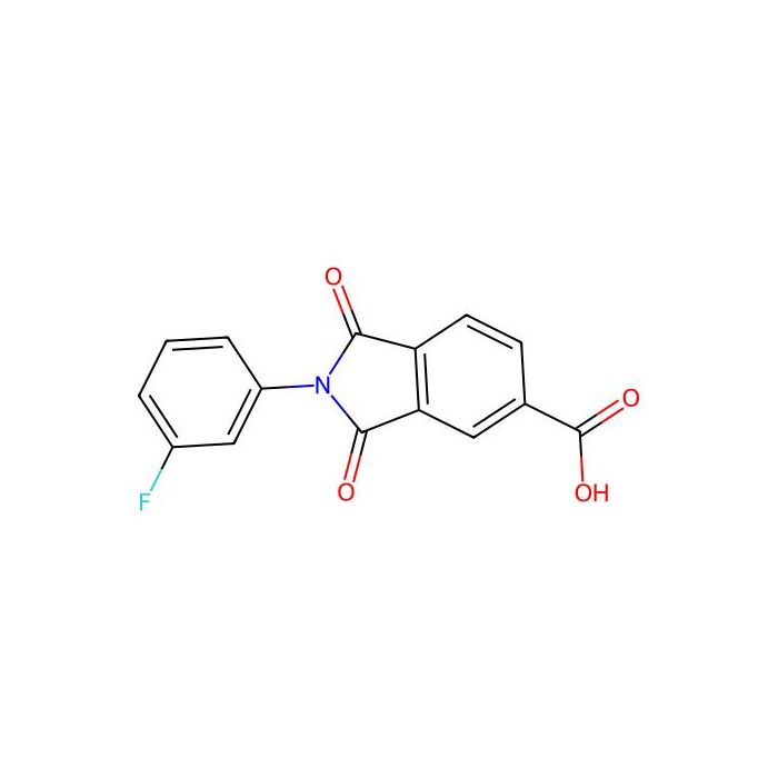 2-(3-Fluoro-phenyl)-1,3-dioxo-2,3-dihydro-1H-isoindole-5-carboxylic acid - ≥97% CAS No(202264-03-7) by Aladdin Scientific