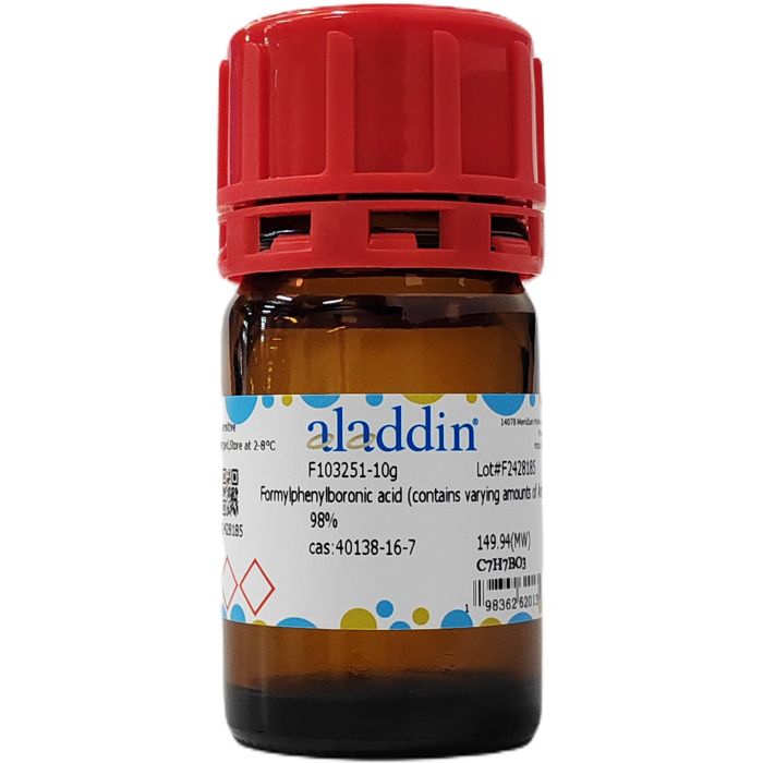 Formylphenylboronic acid (contains varying amounts of Anhydride) - ≥98% CAS No(40138-16-7) by Aladdin Scientific