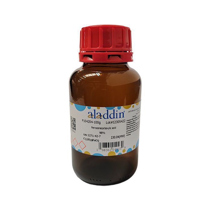 Ferrocenecarboxylic acid - ≥98% CAS No(1271-42-7) by Aladdin Scientific