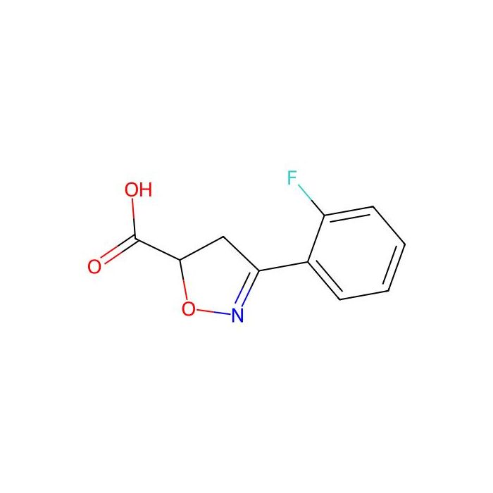 3-(2-Fluoro-phenyl)-4,5-dihydro-isoxazole-5-carboxylic acid - ≥95% CAS No(842973-70-0) by Aladdin Scientific