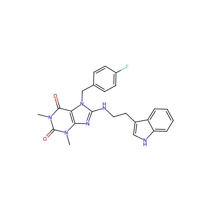 7-[(4-fluorophenyl)methyl]-8-{[2-(1H-indol-3-yl)ethyl]amino}-1,3-dimethyl-2,3,6,7-tetrahydro-1H-purine-2,6-dione - ≥99% CAS No(885896-54-8) by Aladdin Scientific