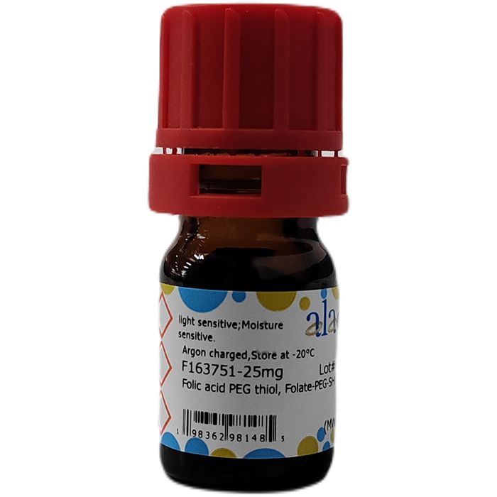 Folic acid PEG thiol, Folate-PEG-SH - MW 3400 Da  by Aladdin Scientific