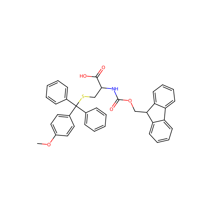 Fmoc-S-(4-Methoxytrityl)-L-cysteine - ≥98%(HPLC), ~ca.11% dioxane CAS No(177582-21-7) by Aladdin Scientific