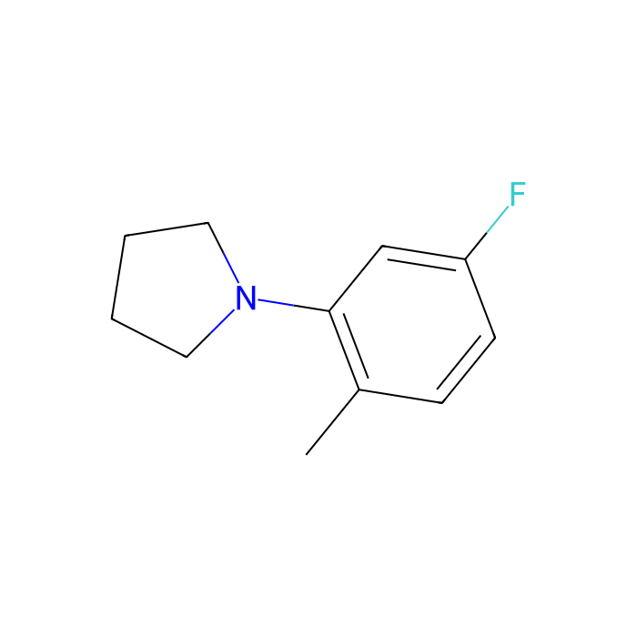 1-(5-Fluoro-2-methylphenyl)pyrrolidine - ≥96% CAS No(1000339-32-1) by Aladdin Scientific