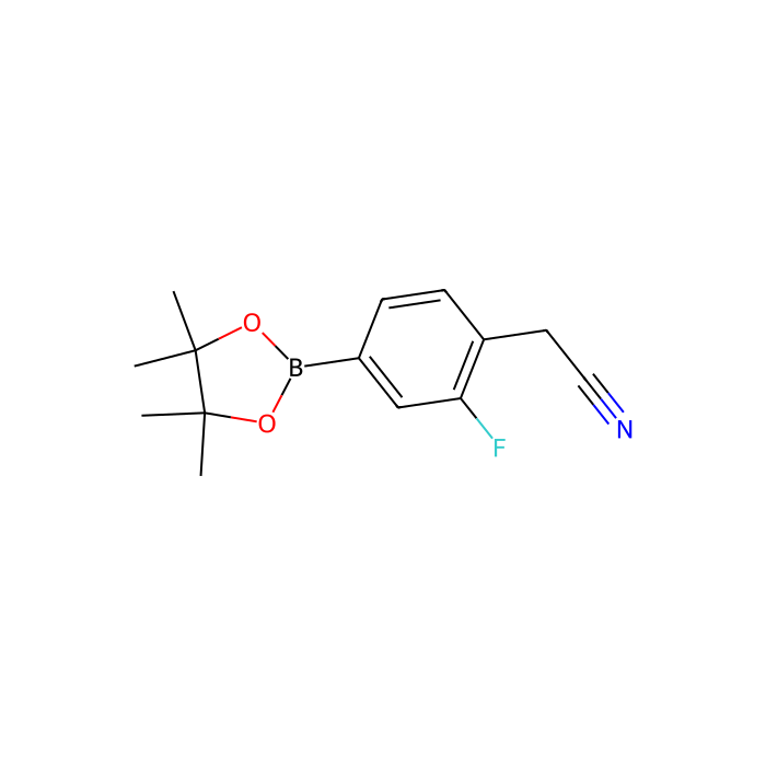 2-(2-Fluoro-4-(4,4,5,5-tetramethyl-1,3,2-dioxaborolan-2-yl)phenyl)acetonitrile - ≥96% CAS No(1220219-61-3) by Aladdin Scientific