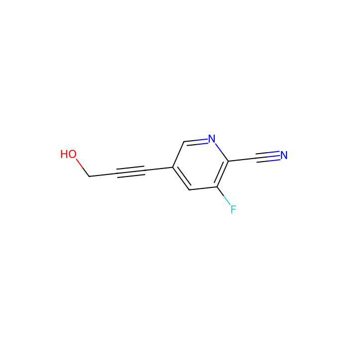 3-Fluoro-5-(3-hydroxyprop-1-yn-1-yl)-picolinonitrile - ≥95% CAS No(1246088-46-9) by Aladdin Scientific