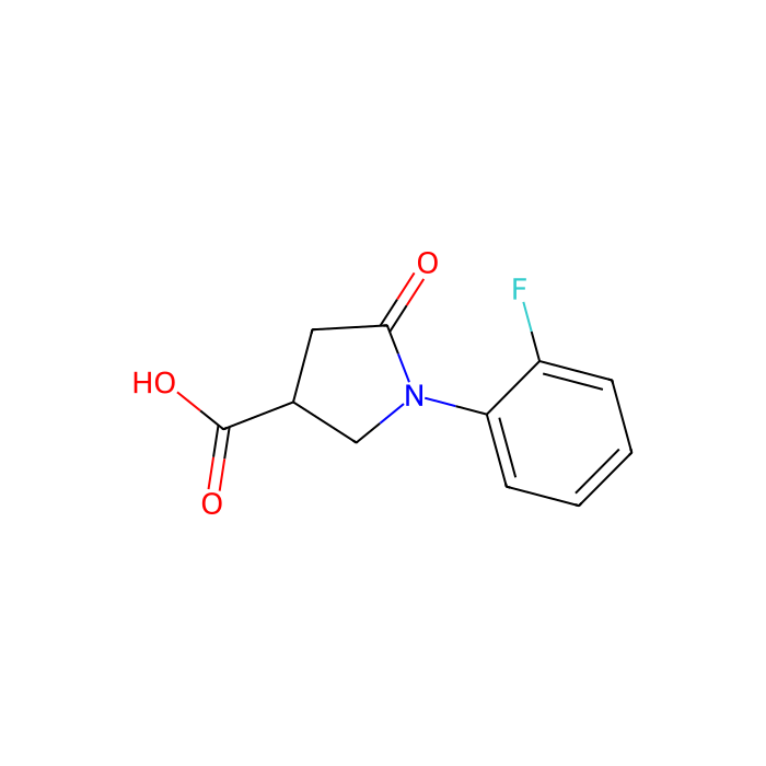 1-(2-Fluorophenyl)-5-oxopyrrolidine-3-carboxylic acid - ≥98% CAS No(1998-86-3) by Aladdin Scientific