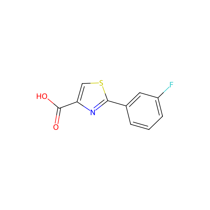 2-(3-Fluorophenyl)-1,3-thiazole-4-carboxylic acid - ≥98% CAS No(886369-06-8) by Aladdin Scientific