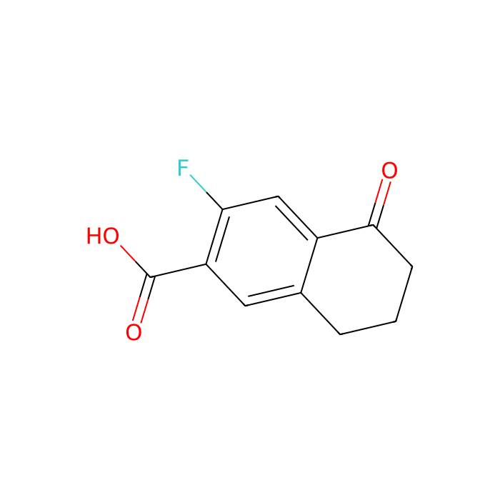 3-Fluoro-5-oxo-5,6,7,8-tetrahydronaphthalene-2-carboxylic acid - ≥97% CAS No(1092348-21-4) by Aladdin Scientific