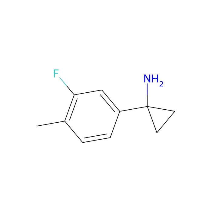 1-(3-fluoro-4-methylphenyl)cyclopropan-1-amine hydrochloride - ≥98% CAS No(1248210-12-9) by Aladdin Scientific