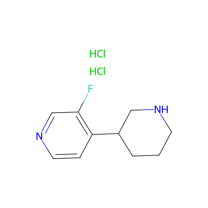 3-Fluoro-4-(piperidin-3-yl)pyridine dihydrochloride - ≥95% CAS No(1260645-80-4) by Aladdin Scientific