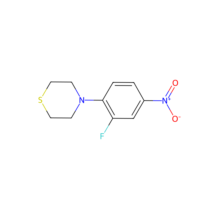 4-(2-Fluoro-4-nitrophenyl)thiomorpholine - ≥97% CAS No(168828-70-4) by Aladdin Scientific