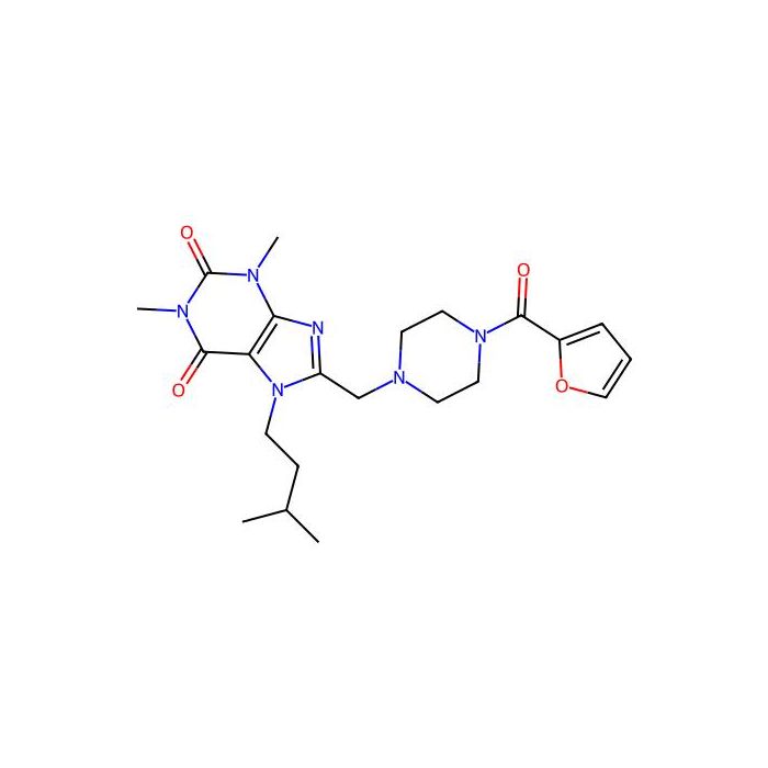 8-{[4-(furan-2-ylcarbonyl)piperazin-1-yl]methyl}-1,3-dimethyl-7-(3-methylbutyl)-3,7-dihydro-1H-purine-2,6-dione -  CAS No(851941-94-1) by Aladdin Scientific