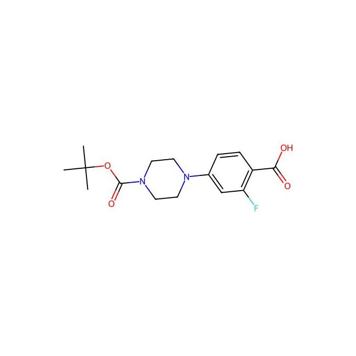 4-{4-[(tert-butoxy)carbonyl]piperazin-1-yl}-2-fluorobenzoic acid - ≥97% CAS No(1121596-45-9) by Aladdin Scientific