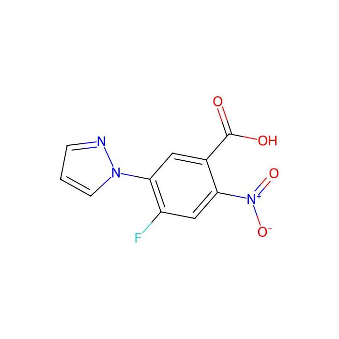 4-Fluoro-5-(1-pyrazolyl)-2-nitrobenzoic Acid - ≥97% CAS No(1186663-21-7) by Aladdin Scientific