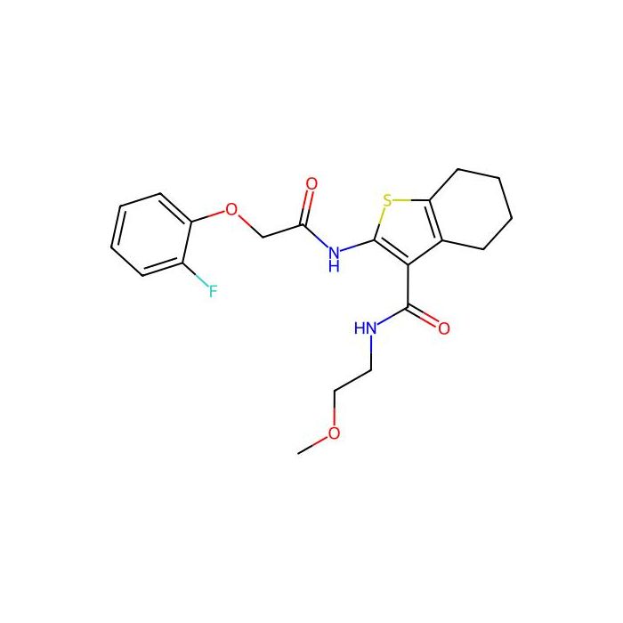 2-(2-(2-fluorophenoxy)acetamido)-N-(2-methoxyethyl)-4,5,6,7-tetrahydrobenzo[b]thiophene-3-carboxamide -  CAS No(380585-09-1) by Aladdin Scientific