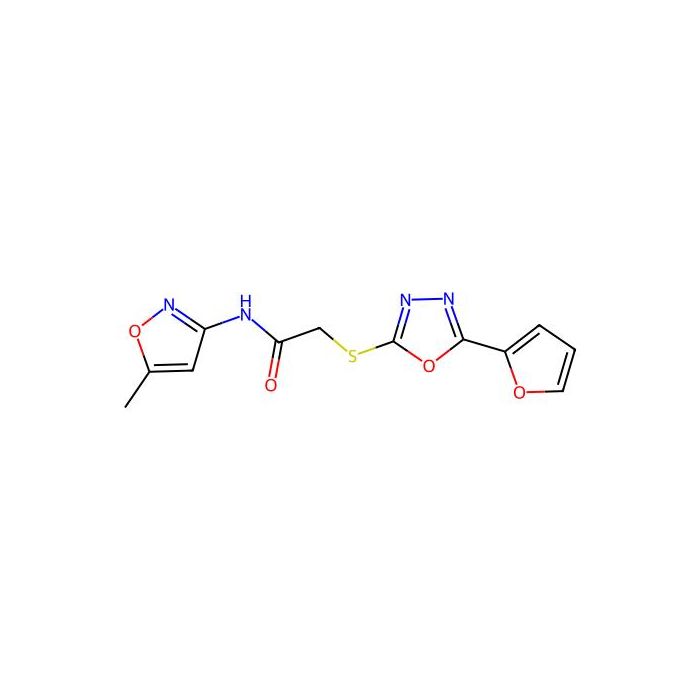 2-{[5-(furan-2-yl)-1,3,4-oxadiazol-2-yl]sulfanyl}-N-(5-methyl-1,2-oxazol-3-yl)acetamide - ≥98% CAS No(712320-01-9) by Aladdin Scientific