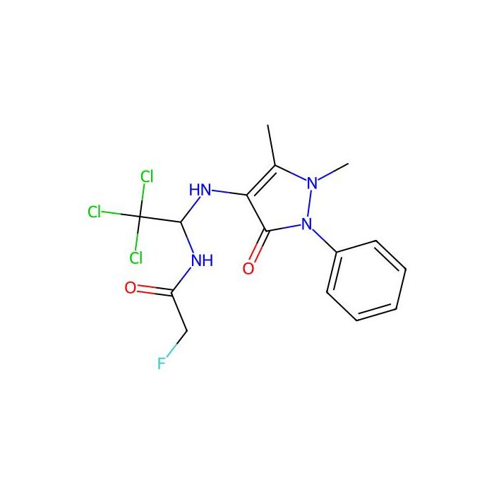 2-fluoro-N-{2,2,2-trichloro-1-[(1,5-dimethyl-3-oxo-2-phenyl-2,3-dihydro-1H-pyrazol-4-yl)amino]ethyl}acetamide -  CAS No(324769-63-3) by Aladdin Scientific