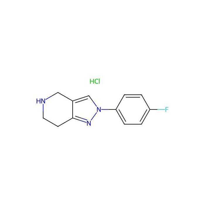 2-(4-Fluoro-phenyl)-4,5,6,7-tetrahydro-2H-pyrazolo[4,3-c]pyridine hydrochloride - ≥96% CAS No(1822862-37-2) by Aladdin Scientific