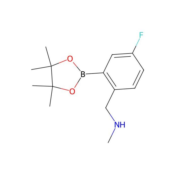 1-(4-Fluoro-2-(4,4,5,5-tetramethyl-1,3,2-dioxaborolan-2-yl)phenyl)-N-methylmethanamine - ≥98% CAS No(2096334-69-7) by Aladdin Scientific