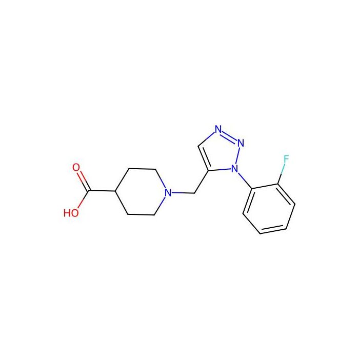 1-{[1-(2-fluorophenyl)-1H-1,2,3-triazol-5-yl]methyl}piperidine-4-carboxylic acid - ≥95% CAS No(1400540-11-5) by Aladdin Scientific