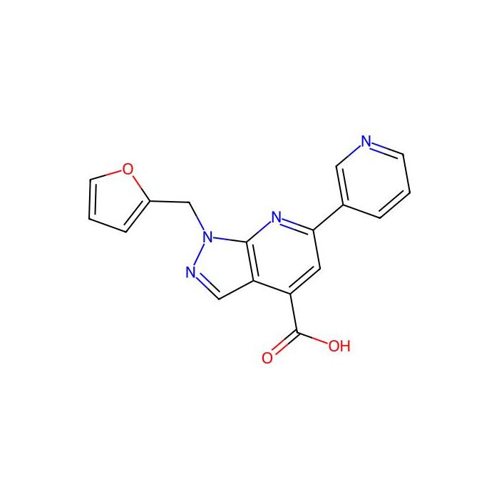 1-((furan-2-yl)methyl)-6-(pyridin-3-yl)-1H-pyrazolo(3,4-b)pyridine-4-carboxylic acid - ≥97% CAS No(929974-29-8) by Aladdin Scientific