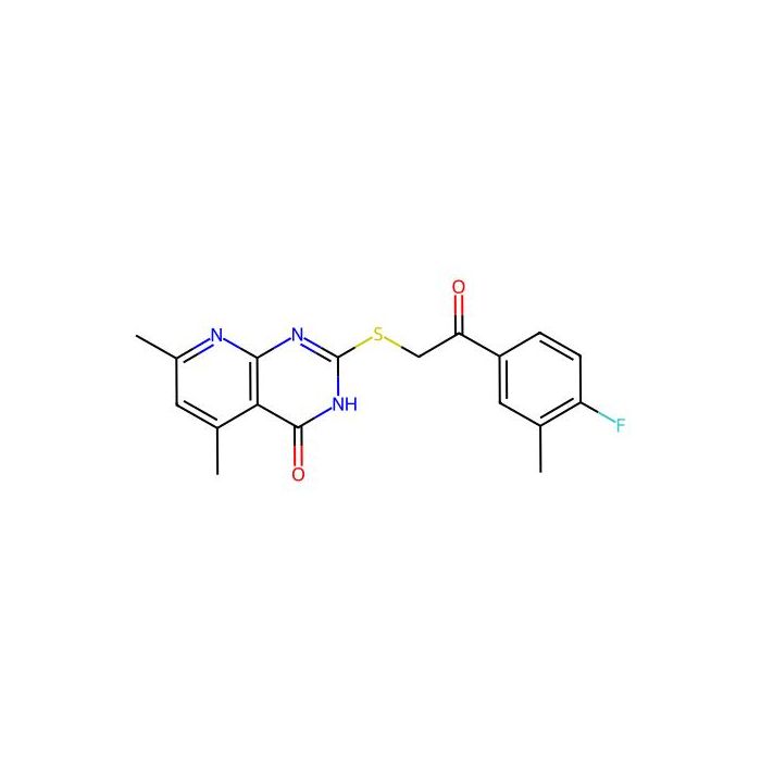 1-(4-Fluoro-3-methylphenyl)-2-((4-hydroxy-5,7-dimethylpyrido[2,3-d]pyrimidin-2-yl)thio)ethanone -  CAS No(694456-83-2) by Aladdin Scientific