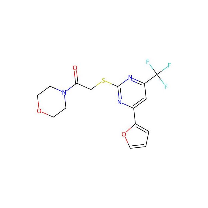 2-((4-(Furan-2-yl)-6-(trifluoromethyl)pyrimidin-2-yl)thio)-1-morpholinoethanone -  CAS No(505058-51-5) by Aladdin Scientific