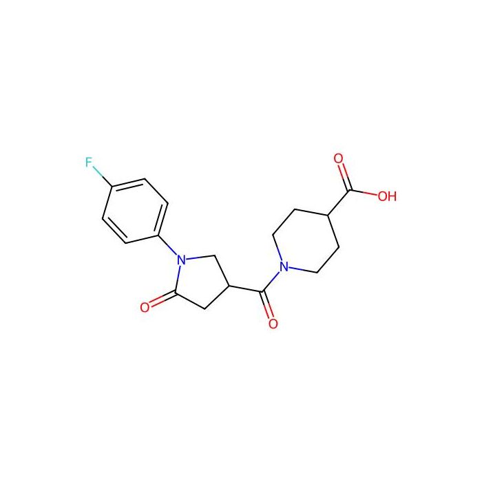 1-{[1-(4-Fluorophenyl)-5-oxopyrrolidin-3-yl]carbonyl}piperidine-4-carboxylic acid - ≥95% CAS No(1010915-35-1) by Aladdin Scientific