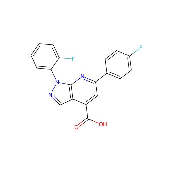 1-(2-fluorophenyl)-6-(4-fluorophenyl)-1H-pyrazolo(3,4-b)pyridine-4-carboxylic acid - ≥97% CAS No(1011396-46-5) by Aladdin Scientific