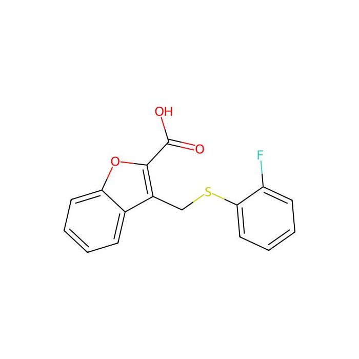 3-(((2-Fluorophenyl)sulfanyl)methyl)-1-benzofuran-2-carboxylic acid - ≥95% CAS No(1040042-28-1) by Aladdin Scientific