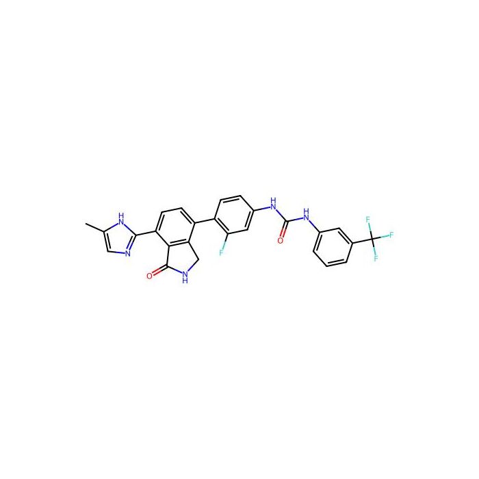 1-(3-fluoro-4-(7-(5-methyl-1H-imidazol-2-yl)-1-oxo-2,3-dihydro-1H-isoindo-1-4-yl)-phenyl)-3-(3-trifluoromethyl-phenyl)-urea -  CAS No(1370466-81-1) by Aladdin Scientific