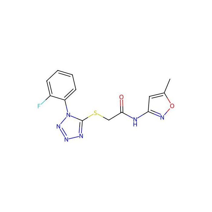2-((1-(2-fluorophenyl)-1H-tetrazol-5-yl)thio)-N-(5-methylisoxazol-3-yl)acetamide -  CAS No(562866-60-8) by Aladdin Scientific