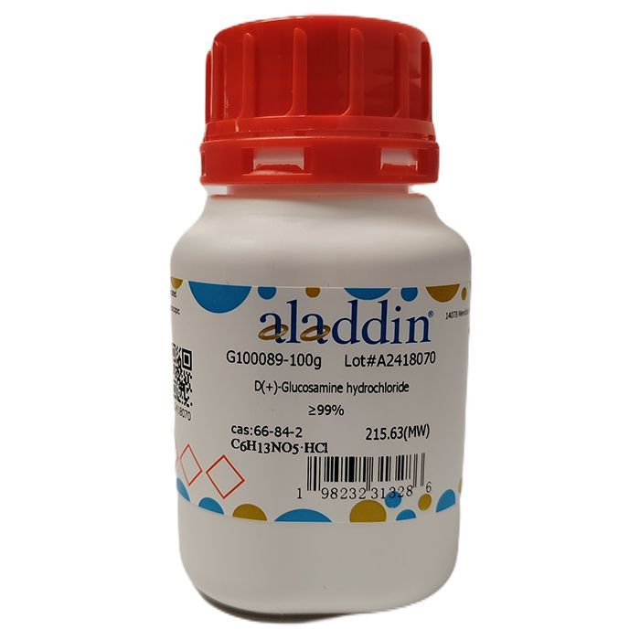 D(+)-Glucosamine hydrochloride - ≥99% CAS No(66-84-2) by Aladdin Scientific