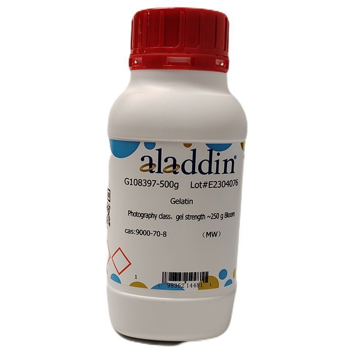 Gelatin - photographic grade, gel strength ~250 g Bloom CAS No(9000-70-8) by Aladdin Scientific